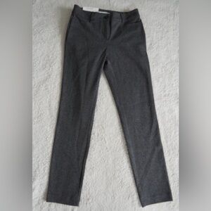 New Loft Gray Slim Fit pants in texture women size 0 NWT